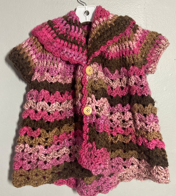 Vintage Handmade Sweater Coat,knit coat,toddler,t… - image 1