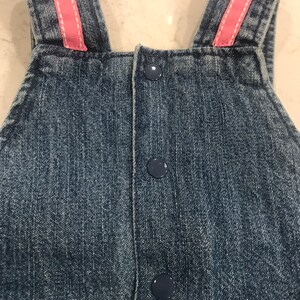 Vintage denim overalls,jean overalls,infant,baby girl,infant girl,denim overalls,overalls,jean overalls image 6