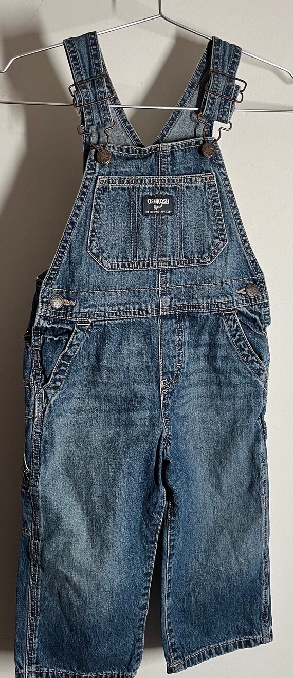 Oshkosh denim Jean toddler overalls, vintage denim