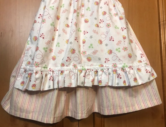 Girls apron dress handmade,Apron dress,vintage dr… - image 4