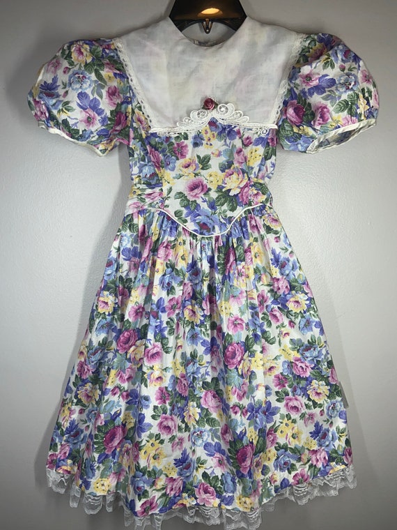 Girls dress,made in Guatemala,girls, floral dress,