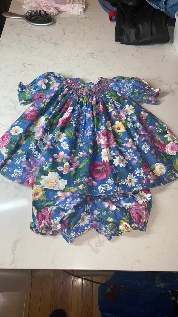 Vintage baby girl,vintage,vintage dress,bloomers,… - image 1