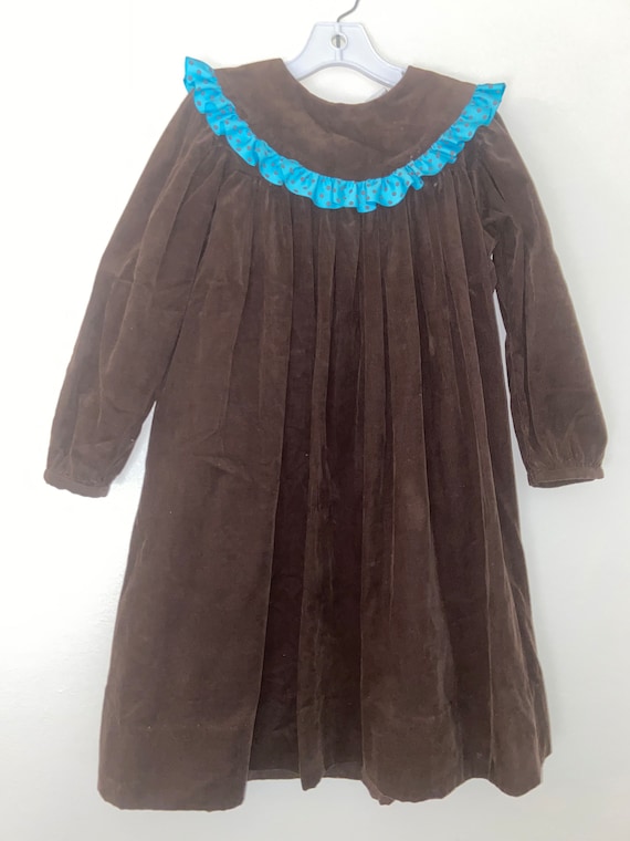 Vintage Girls Corduroy Dress, vintage, vintage gi… - image 1