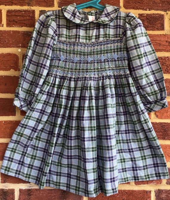 Vintage girls dress,vintage prairie dress,smocked… - image 1