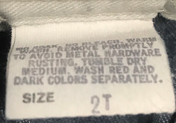 Vintage Oshkosh denim jean overalls ,Made in USA,… - image 8