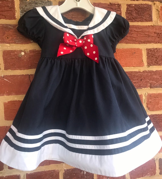 Vintage Girls Dress,Toddler Dress,Dress,nautical … - image 1