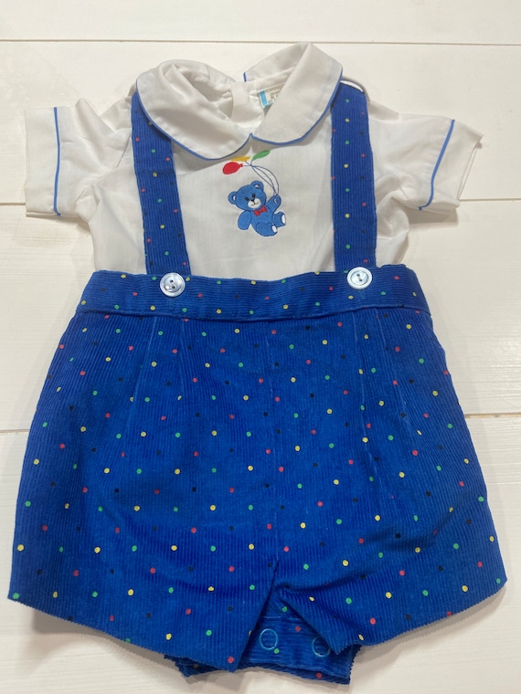 Vintage infant short ensemble,infant outfit,infant