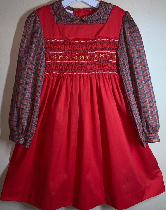 Vintage Polly Flinders Dress,girls dress,smocked … - image 1