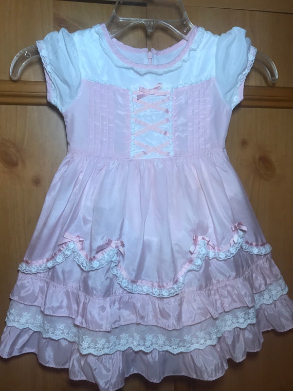 Vintage Dirndl Style Toddler Dress, vintage dress… - image 1