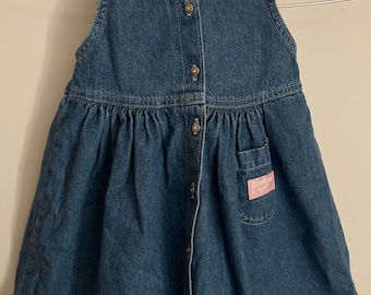 Oshkosh jumper,vintage Oshkosh,made in USA,vintage,vintage Oshkosh, toddler ,Oshkosh,Oshkosh dress,toddler dress,jumper,vintage toddlerdress