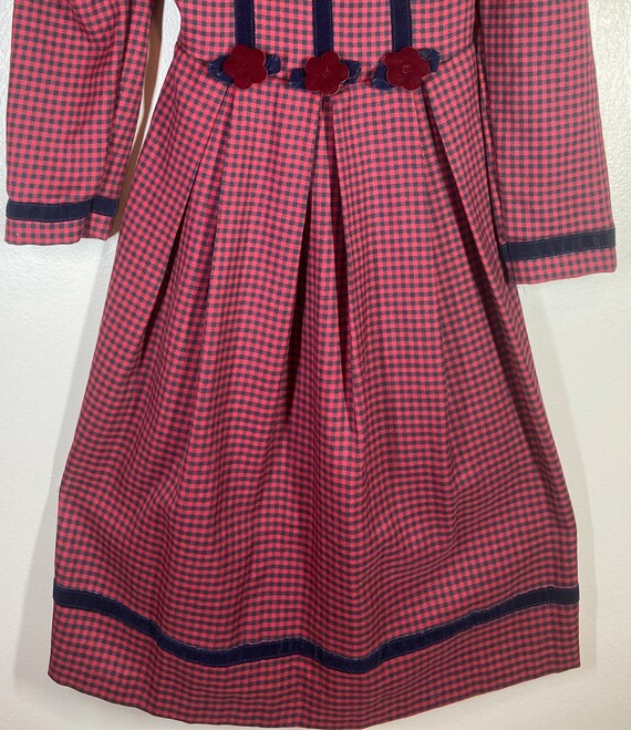 Girls dress,made in USA,girls, plaid dress,vintag… - image 3