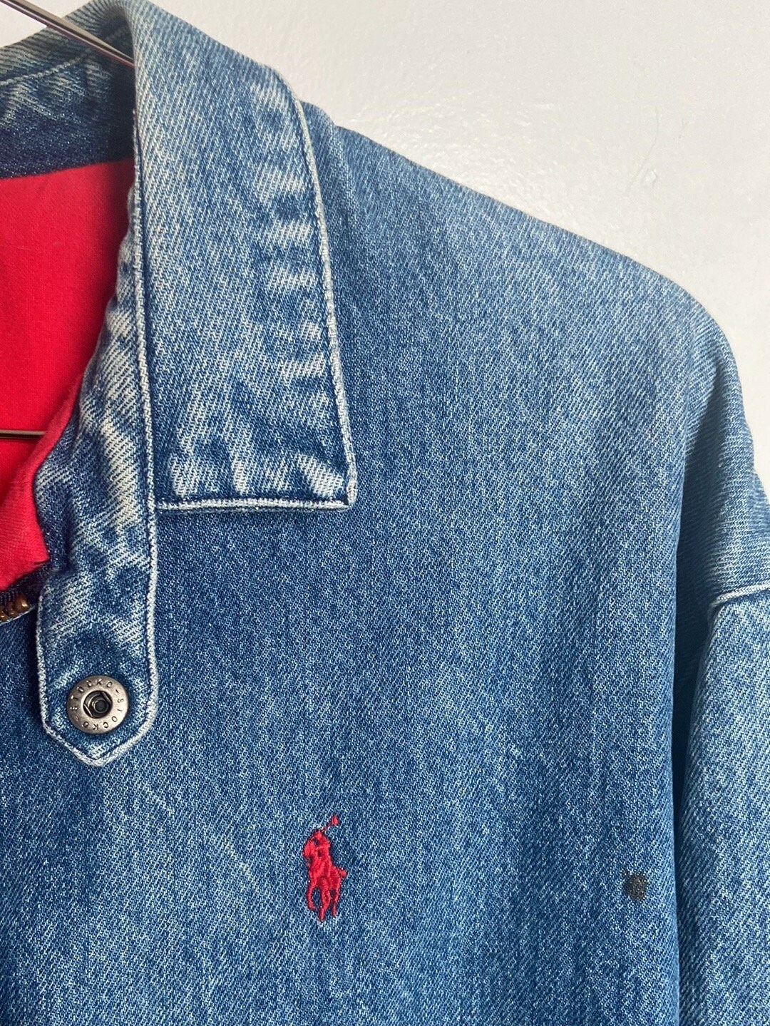 Polo Ralph Lauren 1980s/90s Vintage Polo Ralph Lauren Denim Bomber Sz L,varsity Denim,jean Jacket,vintage Polo,ralph Lauren,denim Jacket - Etsy Polo Ralph Lauren 1980s/90s Vintage Polo Ralph Lauren Denim Bomber Sz L,varsity Denim,jean Jacket,vintage Polo,ralph Lauren,denim Jacket - Etsy
