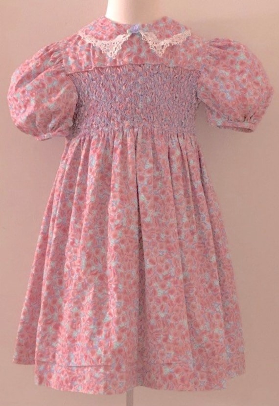 Polly Flinders Smocked Girls Dress, girls,Girls dr