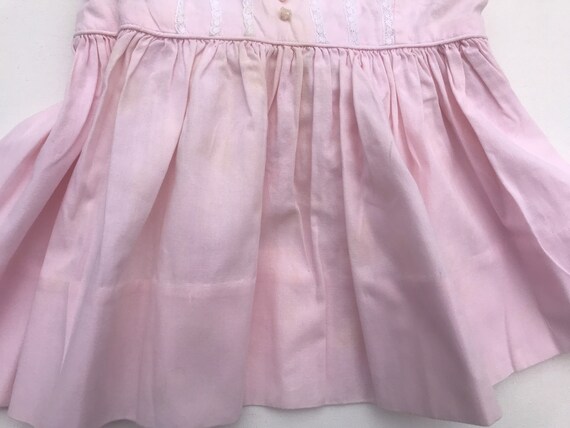 Vintage 1950s infant toddler dress, handmade dres… - image 4