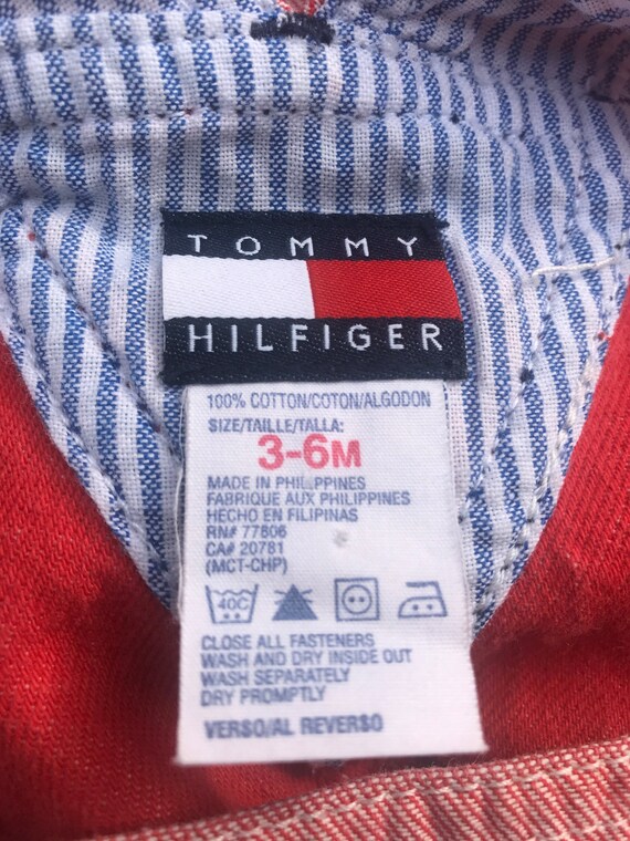 Vintage Tommy Hilfiger baby Infant Shortalls,Shor… - image 8