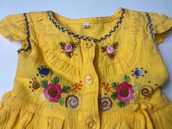 Vintage Embroidered Infant Dress, vintage dress,i… - image 2