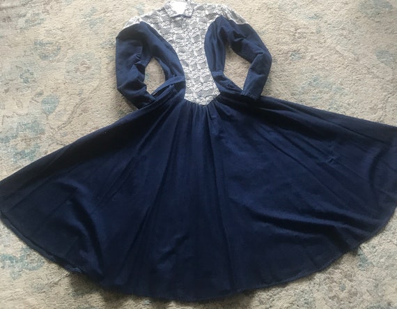 Vintage Denim Prairie Dress,Western dress,denim d… - image 2