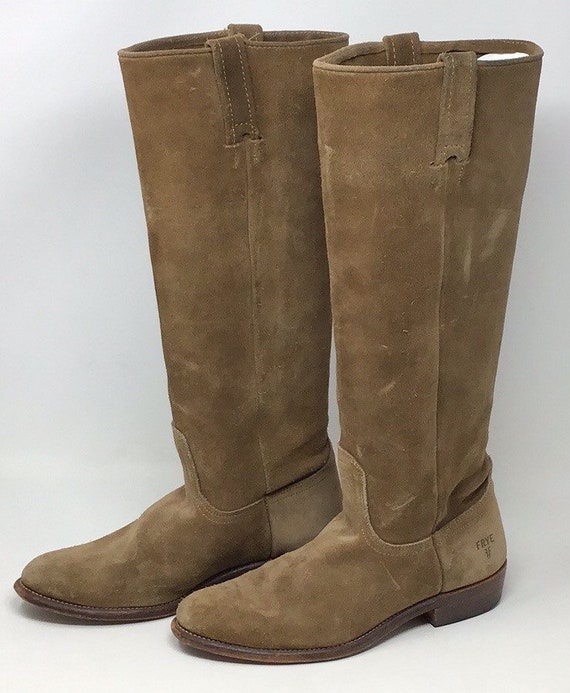 frye brown suede boots
