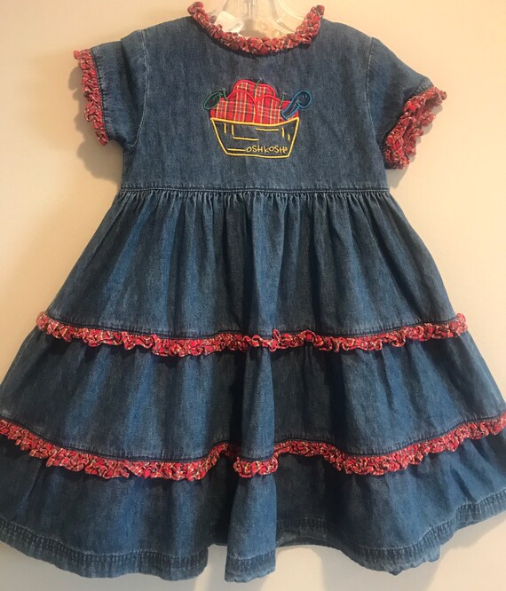 Oshkosh Denim Dress vintage Denim Vintage Oshkosh oshkosh oshkosh Dress denim Dress Vintage Oshkosh Dress Etsy