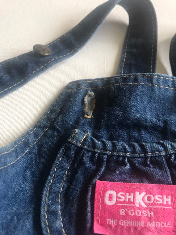 Vintage Oshkosh vestbak 24 month made in USA jean… - image 7