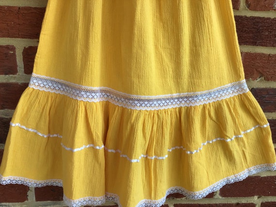 Vintage Crochet top girls dress, girls ethnic dre… - image 6