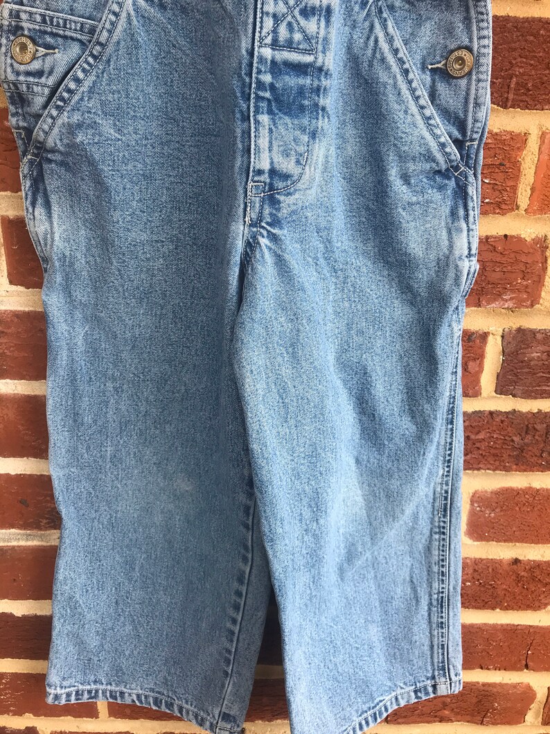 Vintage Denim Jean kids Gap sz S4 overalls,Gap,Gap denim,denim overalls,kids overalls,overalls,jeans,Gap overalls image 3