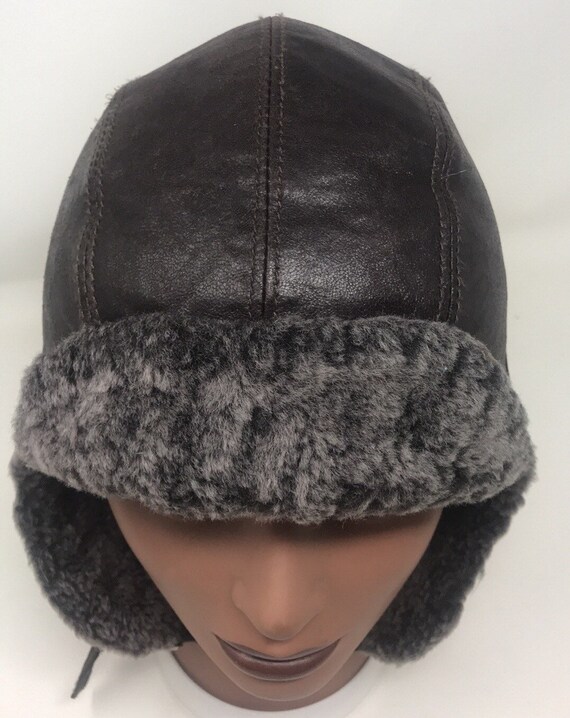 Aviator Cap,B-52 Aviator Cap,pilots cap,shearling… - image 3