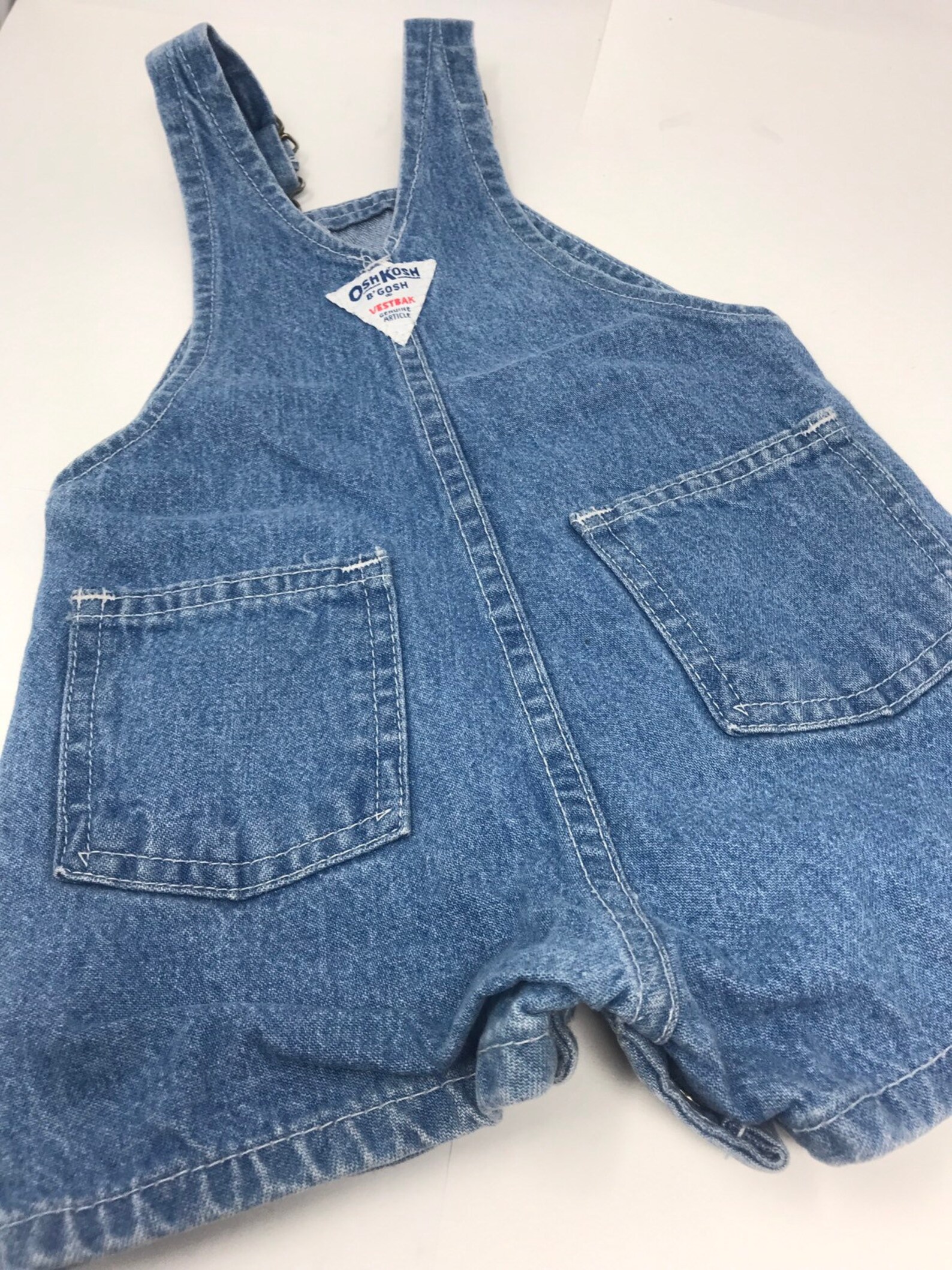 Vintage Oshkosh Made in USA Denim Overalls Shortallsmade in Etsy
