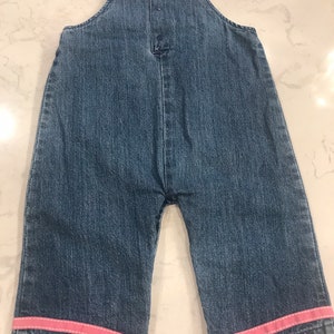 Vintage denim overalls,jean overalls,infant,baby girl,infant girl,denim overalls,overalls,jean overalls image 5