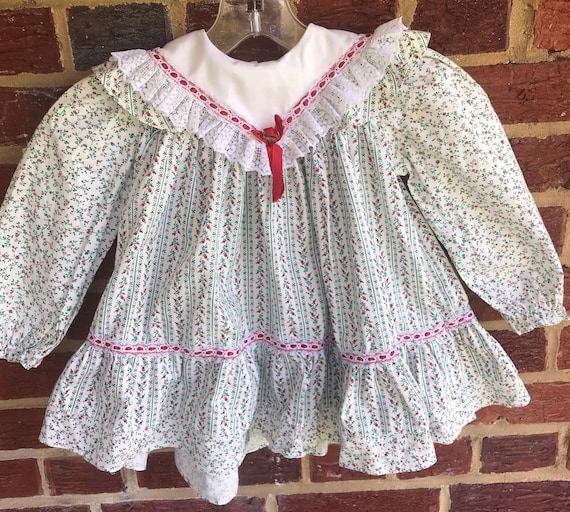 Vintage baby toddler Prairie dress, party dress, … - image 1