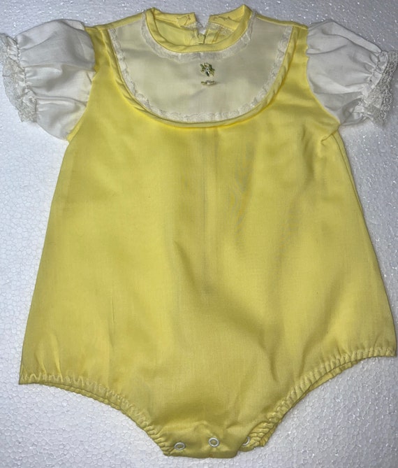 Vintage romper,handmade,handmade infant romper, vi