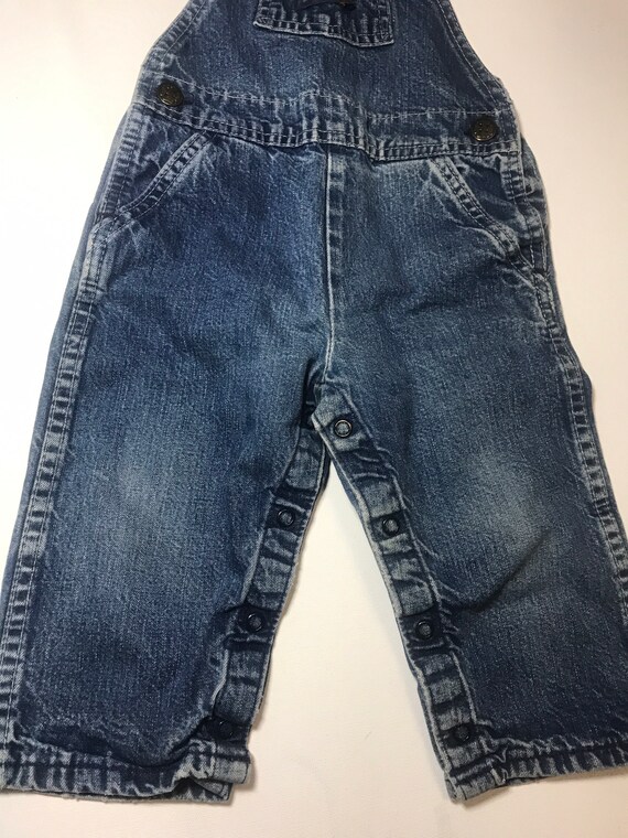 Vintage Oshkosh denim jean overalls ,Made in USA,… - image 3