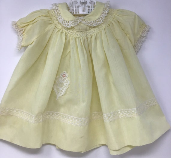 Vintage 60s Infant dress, vintage dress,infant dr… - image 1