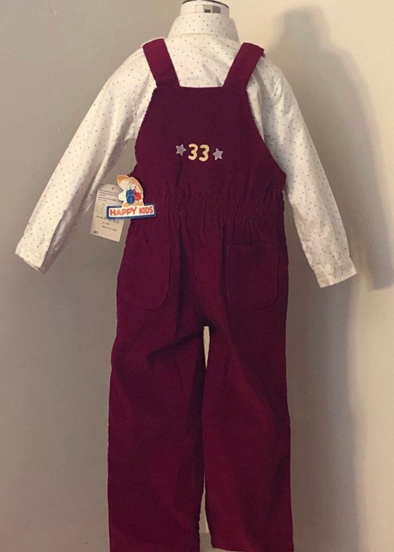 Vintage Sears Toddler Overalls Shirt Set,Nea w/ta… - image 2