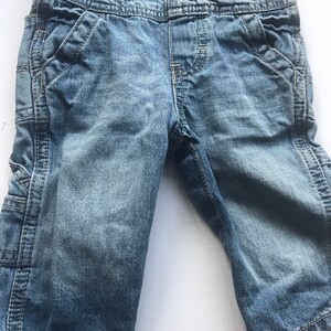 Oshkosh vestbak 6month denim overalls ,vintage denim ,jean overalls image 3