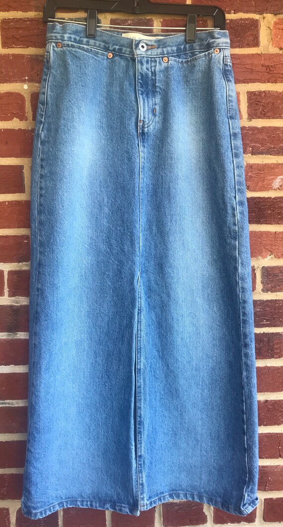 Gap Maxi Denim front split skirt,Mexico,Vintage de