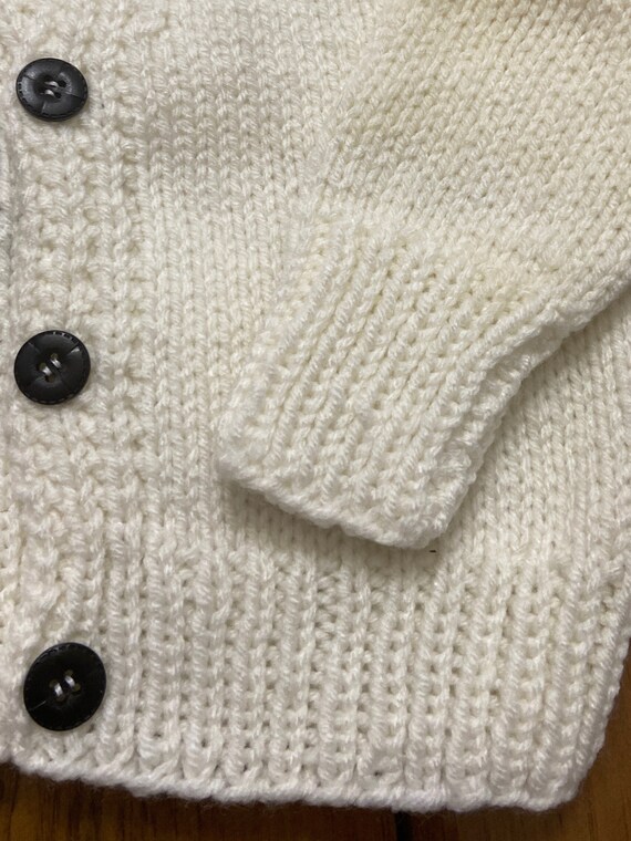 Vintage handmade chunky knit infant toddler sweat… - image 3