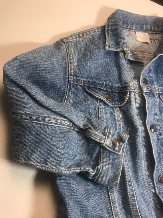 Vintage Lee Kids Jean Jacket,made in USA,denim jacket… Gem