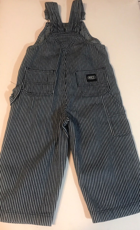 Conductor Overalls,Key Toddler Overalls,Striped overa… Gem