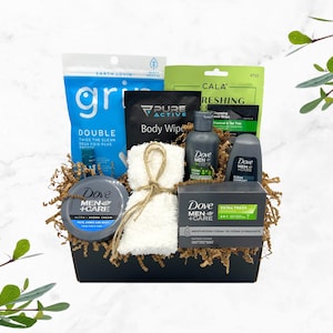Men's Self-Care Gift Box | Gift For Him | Selfcare Gift Set | Birthday Gift For Him | Grooming Kit | Men's Travel Kit | Care Package For Him