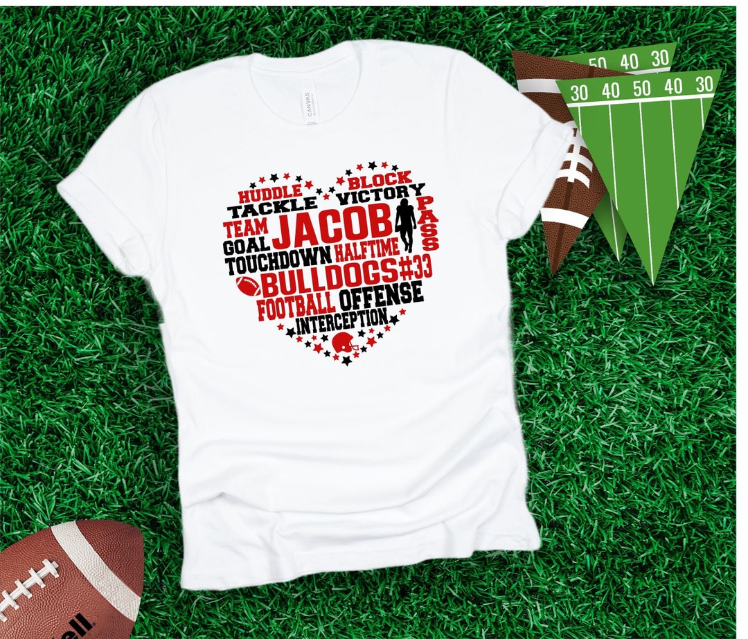 Personalized Football Shirt, Football Mom Shirt, Parents Football Shirt ...