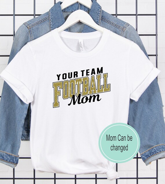 Custom Football Mom Shirt Mom Football Shirt Football Mom Etsy