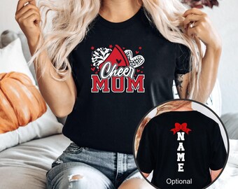 Cheer Mom Shirt, Custom Cheer Mom, Personalized Cheer Mom, Cheer Mom Gift, Custom Team Name, Custom Cheer Mama, Cheer Mom Spirit Jersey