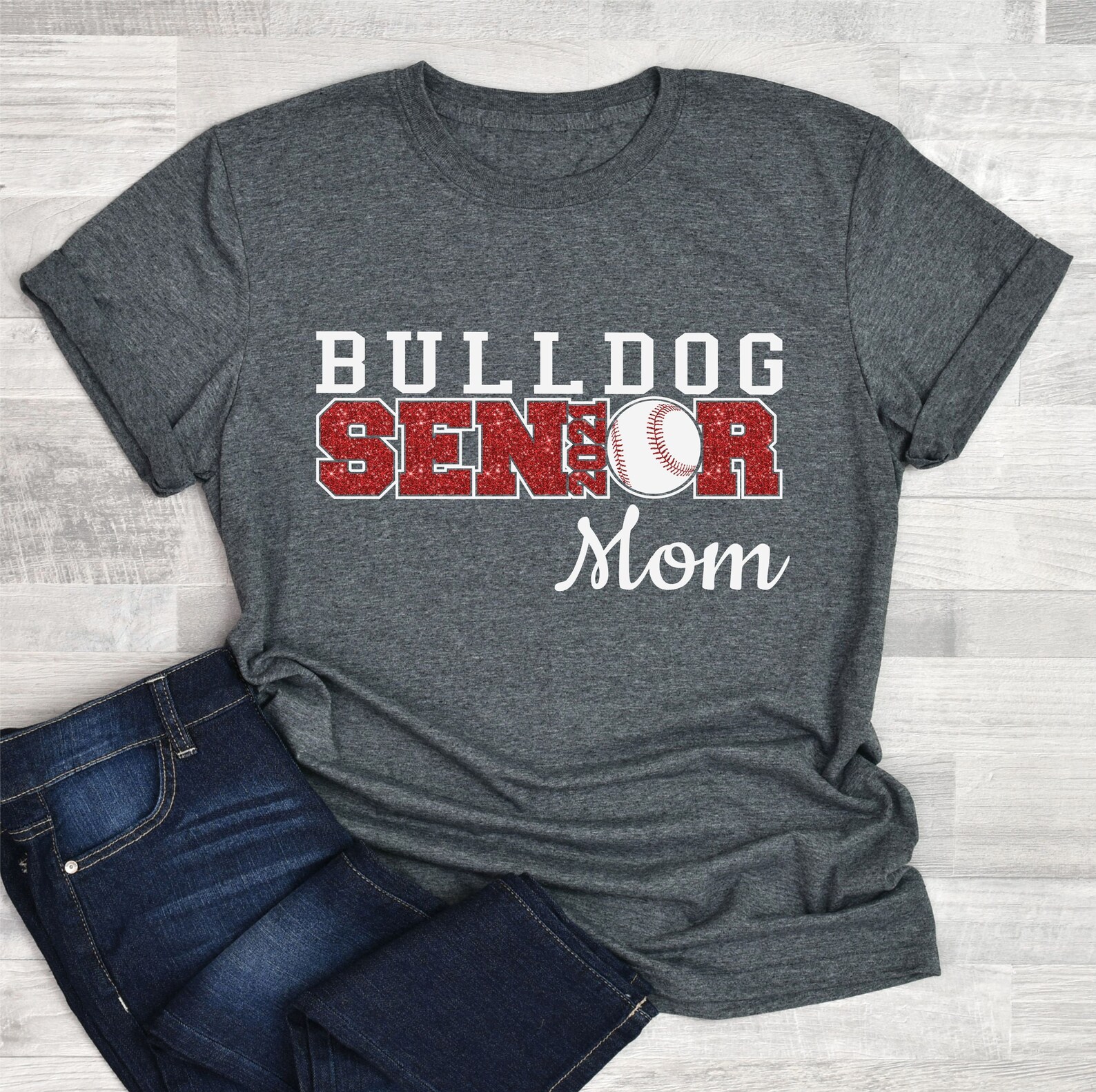 Personalized Baseball Senior Mom Tshirt Customized Baseball Etsy India