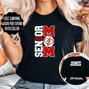 Custom Senior 2026 Band Mom Shirt Personalized Class of 2026 Perfect for Senior Night