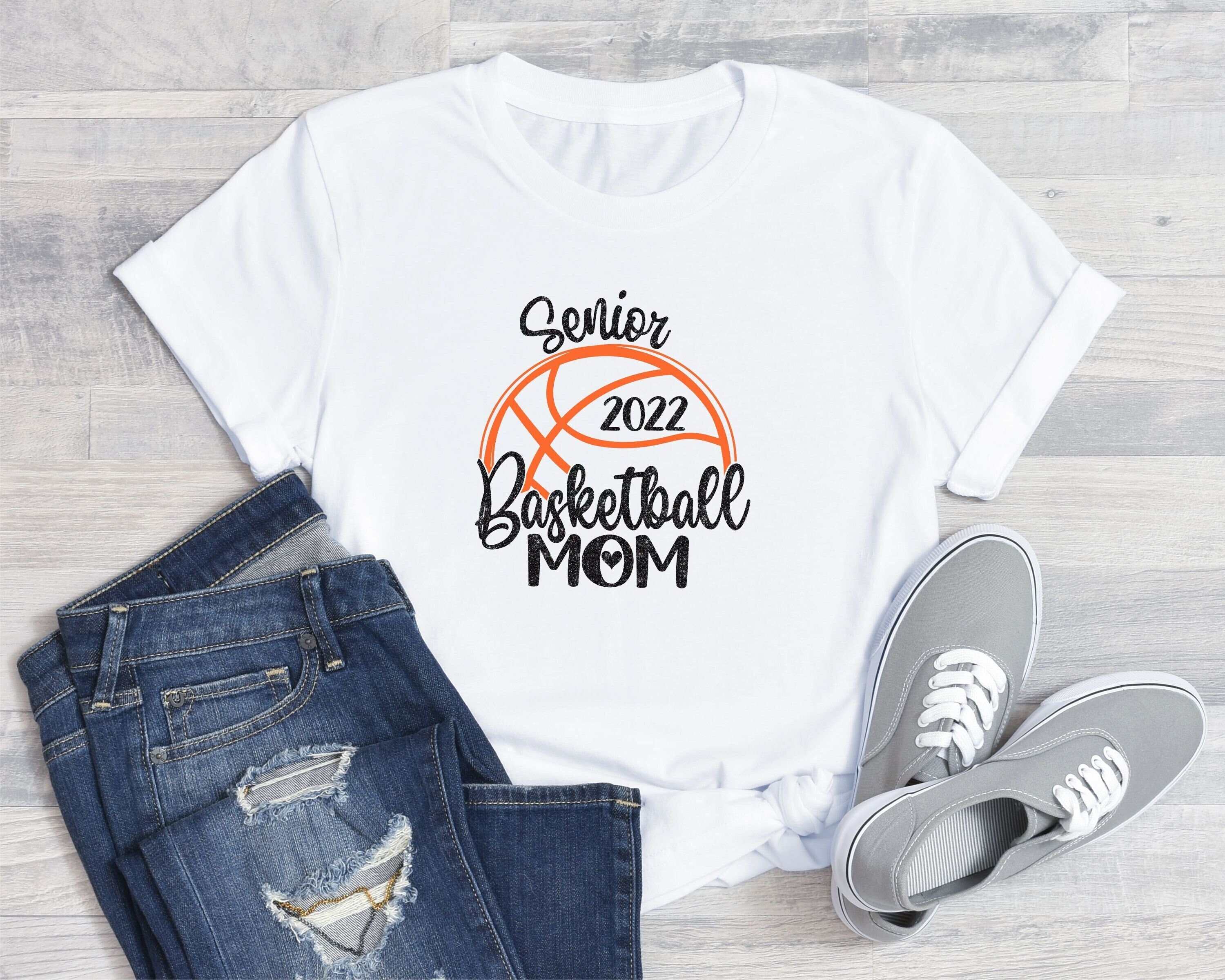 Custom Glitter Basketball Mom Hoodie With Name & Number 