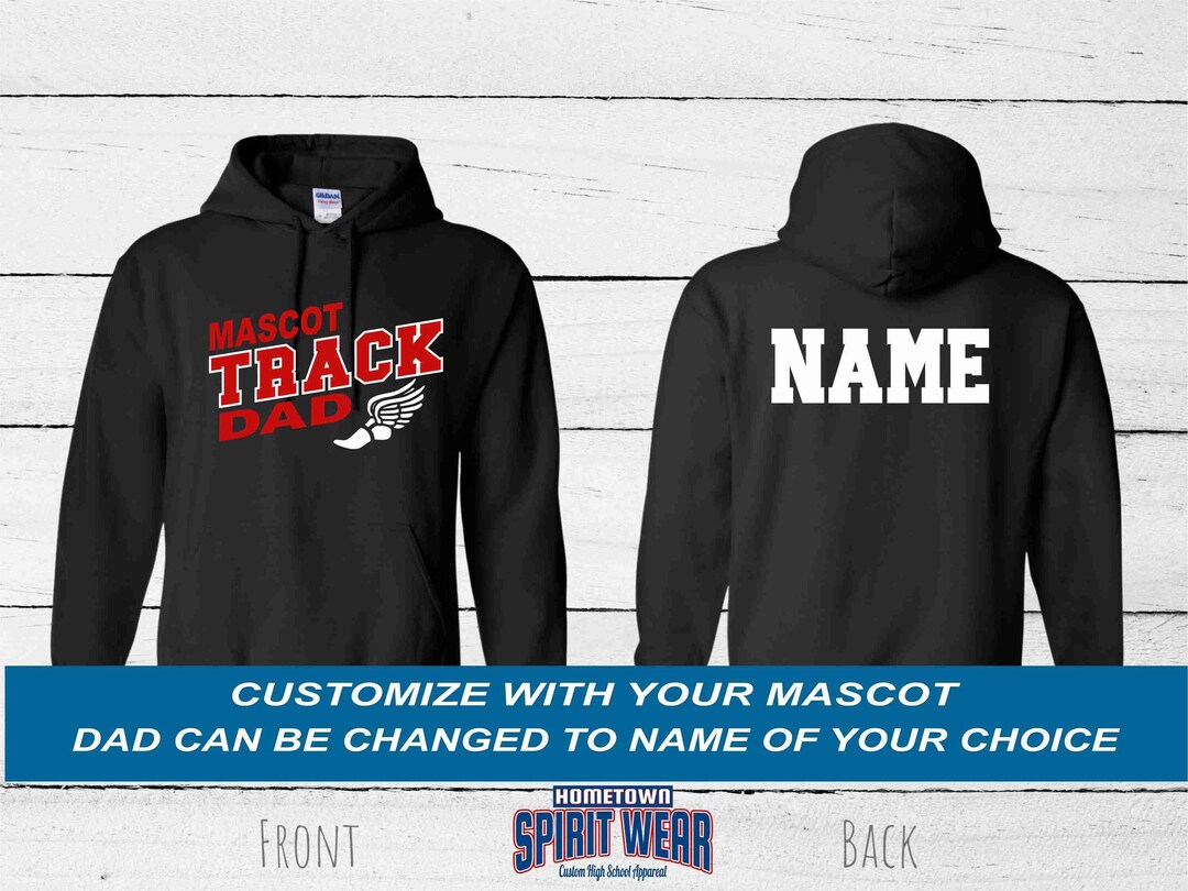 Personalized Dad Hoodie, Track & Field Hoodie, Track Meet Hoodie, Mom