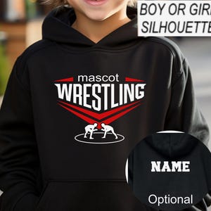 Custom Wrestling Sweatshirt or Hoodie Personalized kids Wrestling Sweatshirt Hoodie, Team Wrestling Hoodies, Youth Wrestling Sweatshirt