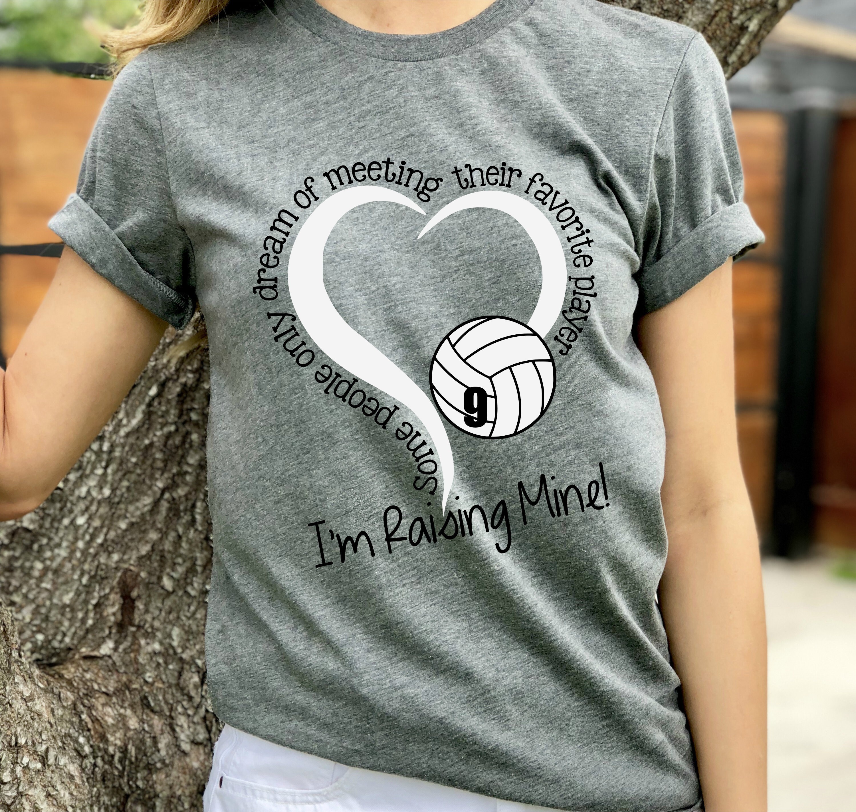 Personalized Volleyball Mom Shirt My Favorite Player I raised Etsy