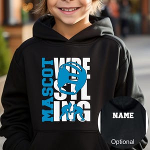 Youth Wrestling Sweatshirt, Custom Wrestling Sweatshirt or Hoodie Personalized kids Wrestling Sweatshirt Hoodie, Team Wrestling Hoodies